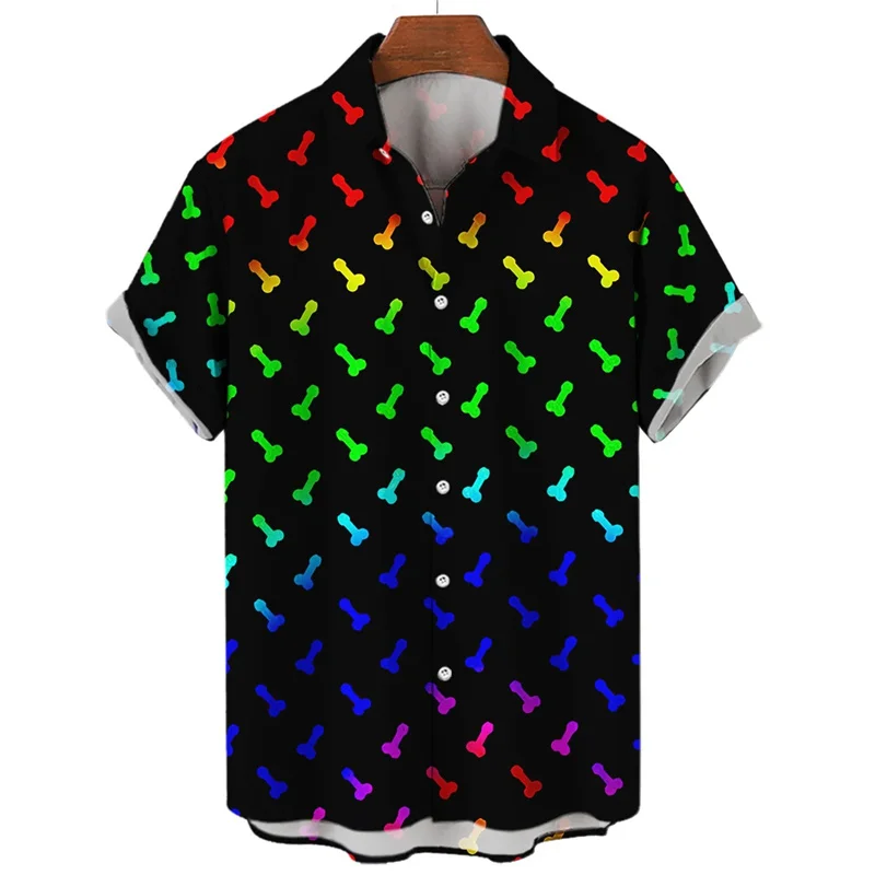 

New 3D Hentai Style Mushroom Printed Shirts For Men Kidsn Fashion Cool Shirts & Blouses Mens Hawaiian Short Shirts Clothes Tops