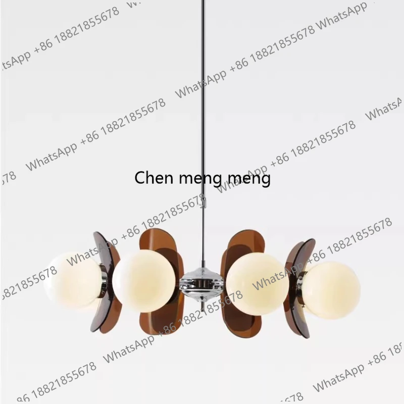 

Nordic modern medieval art acrylic living room dining room study bedroom chandelier