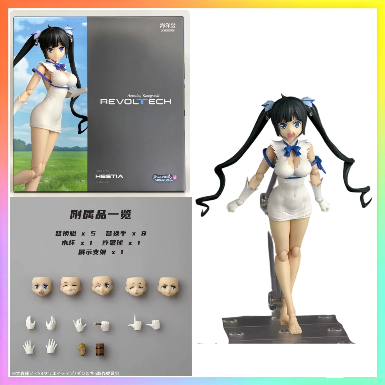 2026 NEW IN STOCK KAIYODO REVOLTECH DanMachi Season 5: Harvest Goddess Arc Hestia Machigatteiru Darou HestiaAction Figure Model