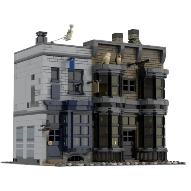 Spot MOC-144229 1831pcs Modulaire Wand Winkel DIY Kleine Deeltje Montage Bouwstenen Educatief Speelgoed Model Gift Set Ornamenten