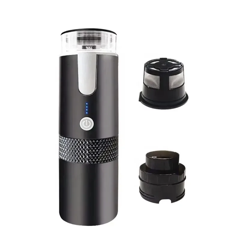 

Portable coffee machine high pressure outdoor wireless electric portable capsule coffee powder dual-purpose