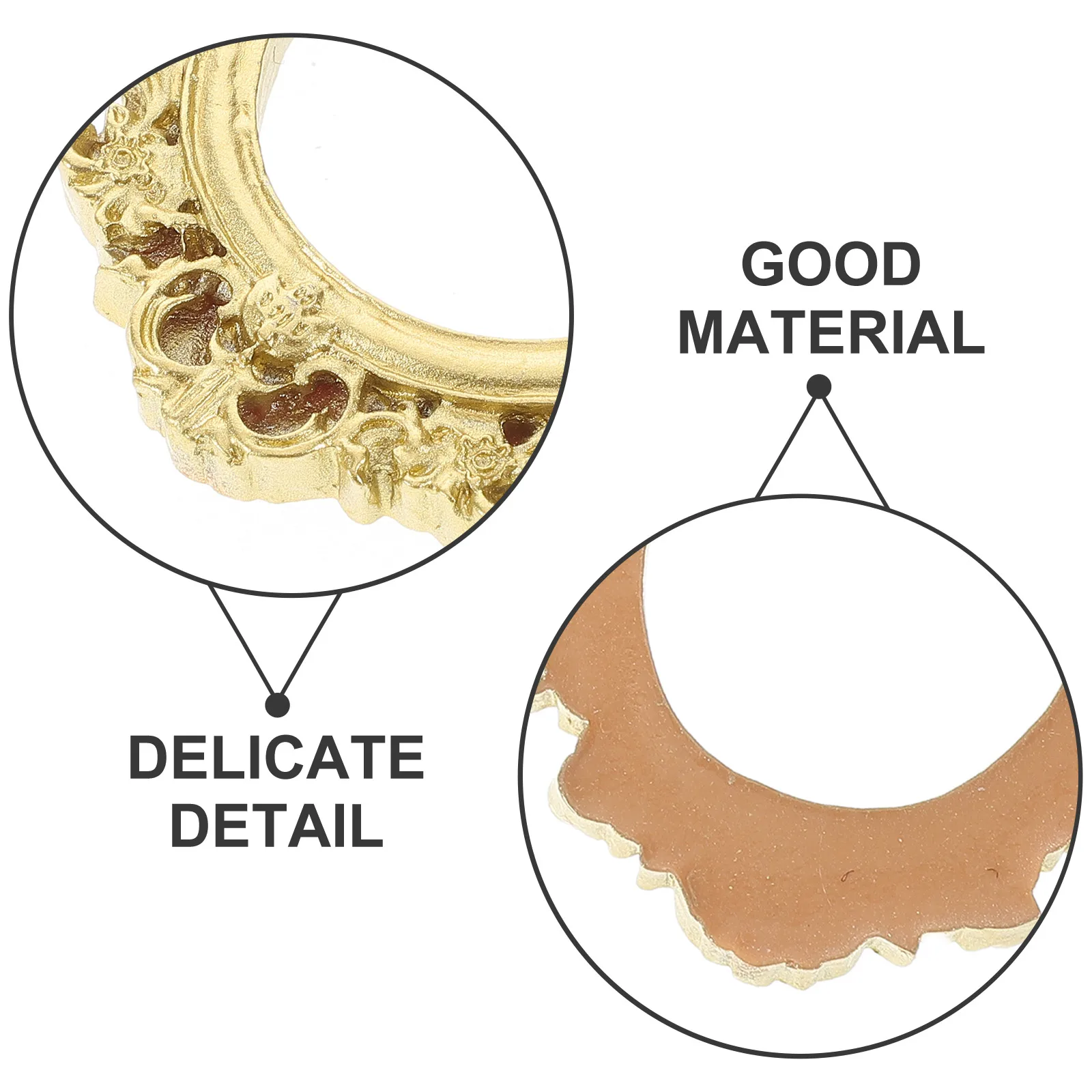 

12pcs Resin Photo Frames Vintage Oval Square Frame For Jewelry Display Wall Decor Tabletop Scrapbooking Diy Home Art Project