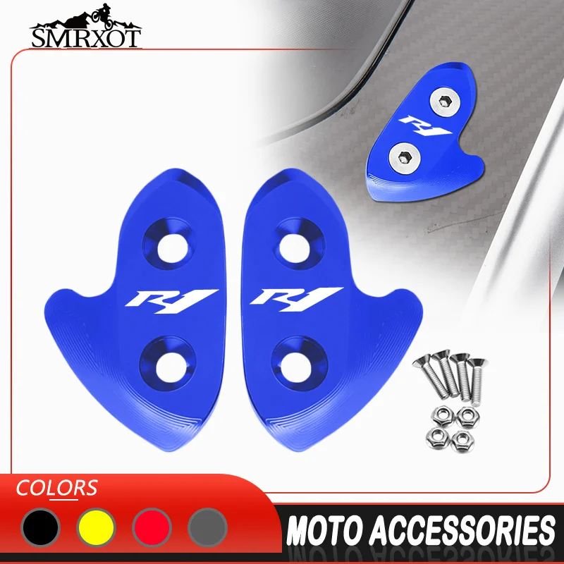 

r1 Mirror Hole Cover Windscreen Driven Mirror Eliminators Cap For R1 2015-2019 R1M 2016-2019 Motorcycle Accessories yzfr1