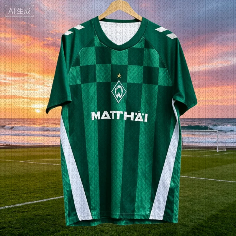 Camisetas de Fútbol Werder Bremen 2026, Uniformes Deportivos para Hombre y Mujer, Transpirables, 3D, para Padres e Hijos