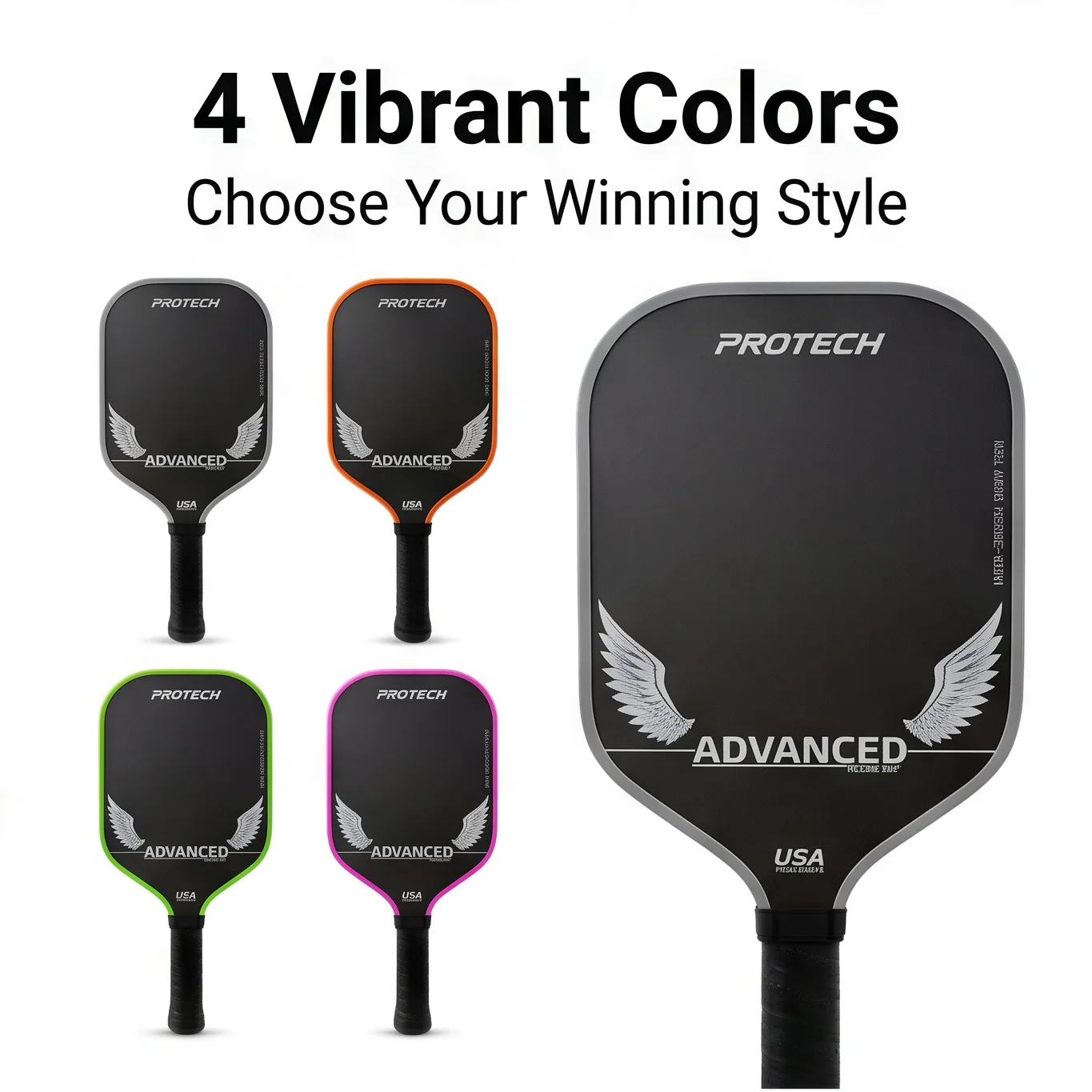 

T700 Pickleball Paddle 16mm Carbon Fiber Pickleball Paddle Set Matte Surface USAPA Certified Professional Competition Equipment