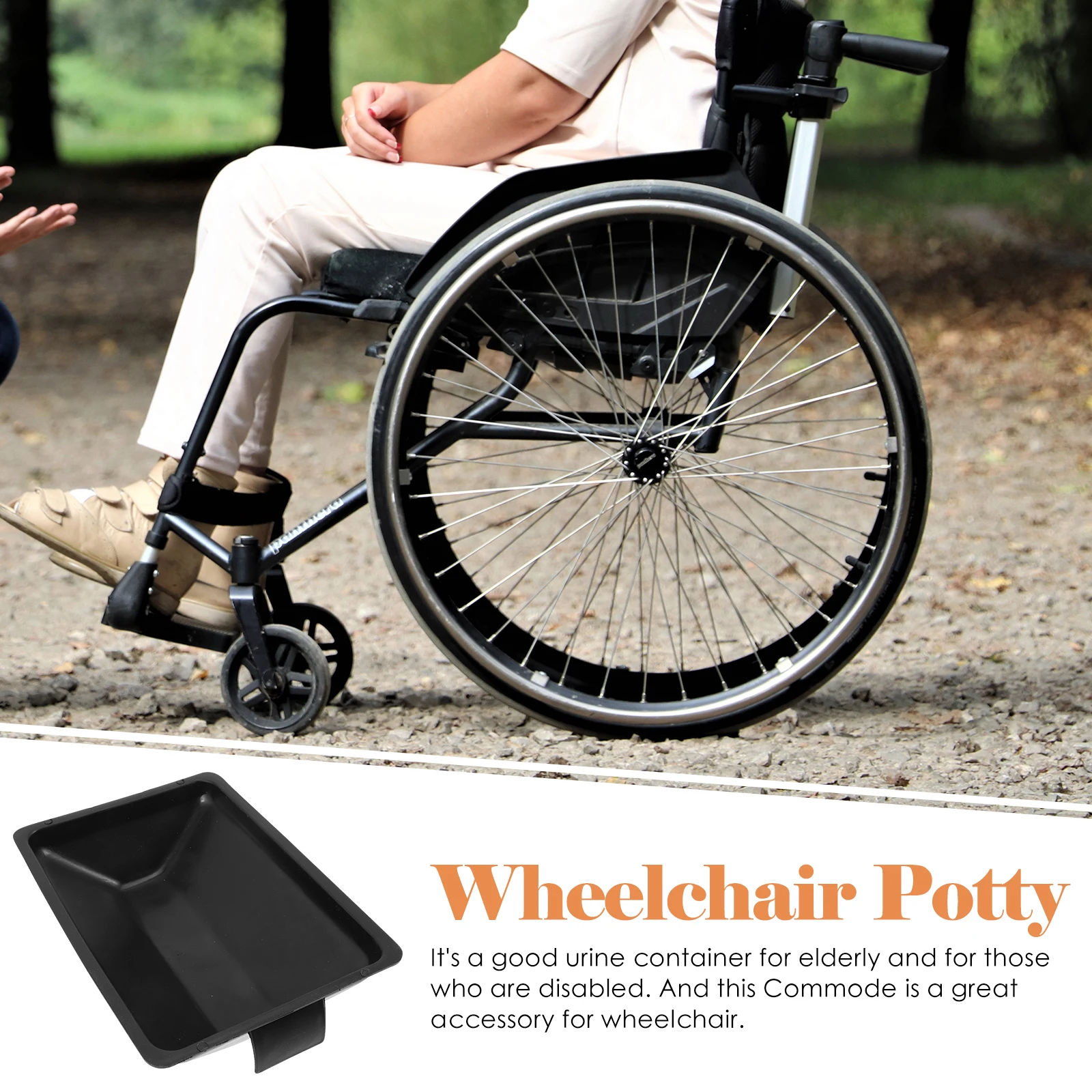 

Adult Potty Chair Elderly Commode Bedside Seniors Indoor Wheelchair Portable Toilet Reusable Thick Plastic Urinal Container