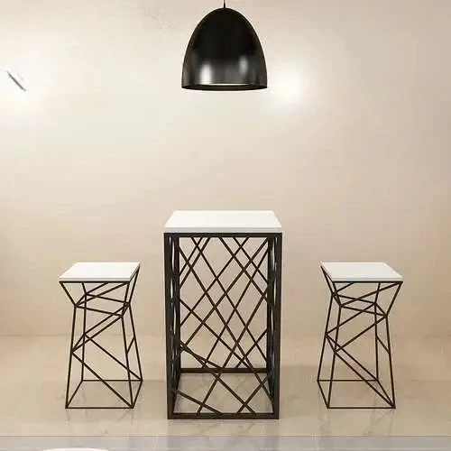 Hohe Theke Party Bar Tische Outdoor Moderne Luxus Seite Kaffee Bar Tische Esszimmer Wand Mesa Comedor Kommerziellen Möbel SR50BT