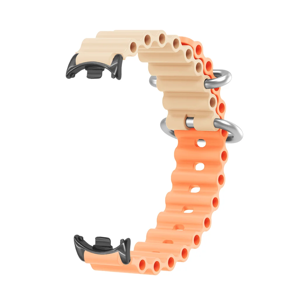 

Breathable Sport Ocean Strap For Xiaomi Mi Band 8 9 10/9 10 Ceramic Edition Bracelet Lightweight Silicone Watch Band Man Woman