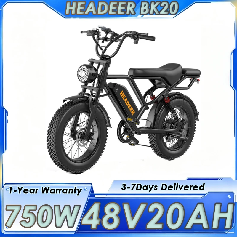 Bk20 E-Bike 90N.M Drehmomentmotor 48V20Ah Batterie Doppelte Scheibenbremsen Doppelte Federung 20-Zoll-Fat-Tire Offroad-Mountainbike Elektrofahrrad