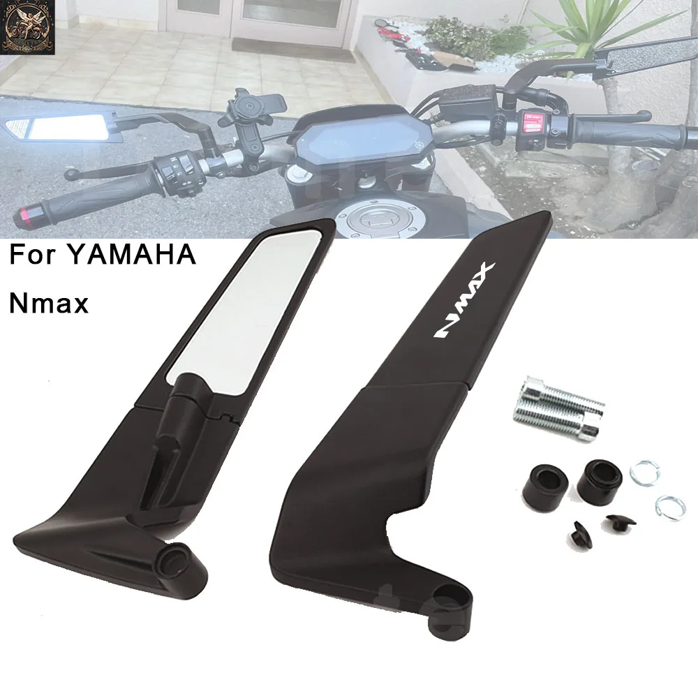 Espelho de visão traseira ajustável Wind Wing, Acessórios para motocicletas, YAMAHA NMAX N MAX N-MAX 155 250 400, M8 M10, Hot Deal