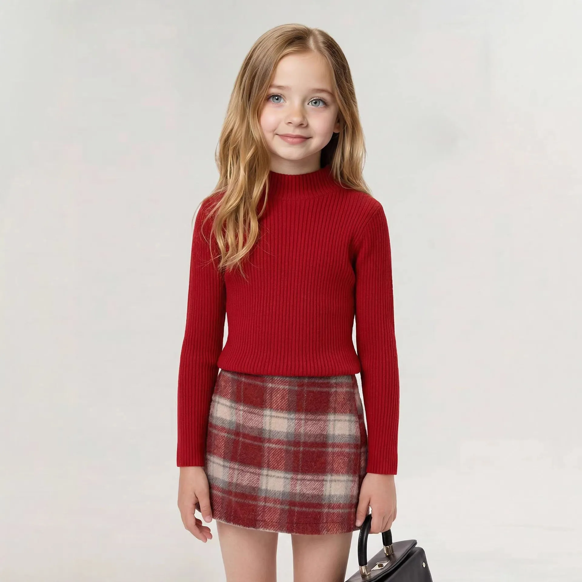 2-10T Toddler Kid Sweater Baby Boy Girl Winter Clothes Long Sleeve Knit Pullover Top Thick Childrens Knitwear Outfit