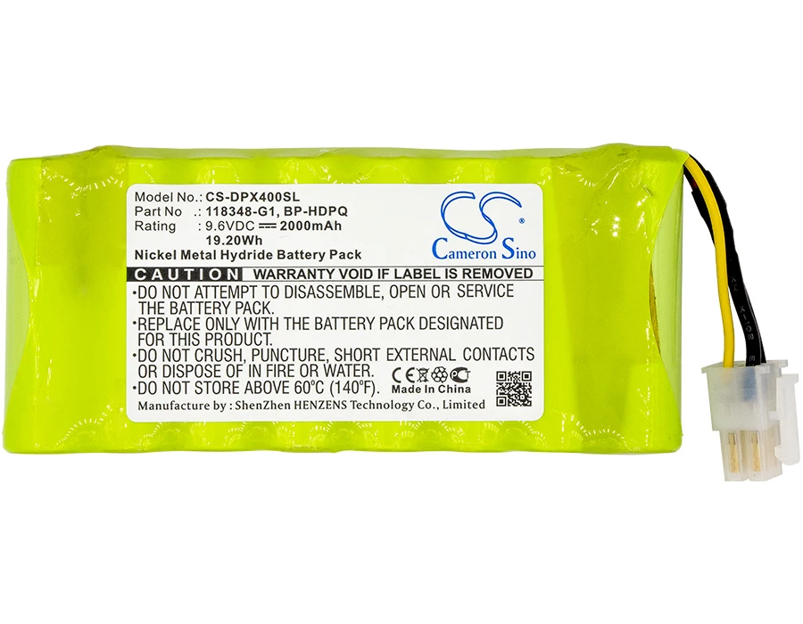 CS Replacement Battery for Gossen Metrawatt,Dranetz MAVOWATT 230,MAVOWATT 240,MAVOWATT 270 PN:BP-HDPQ 2000mAh / 19.2Wh