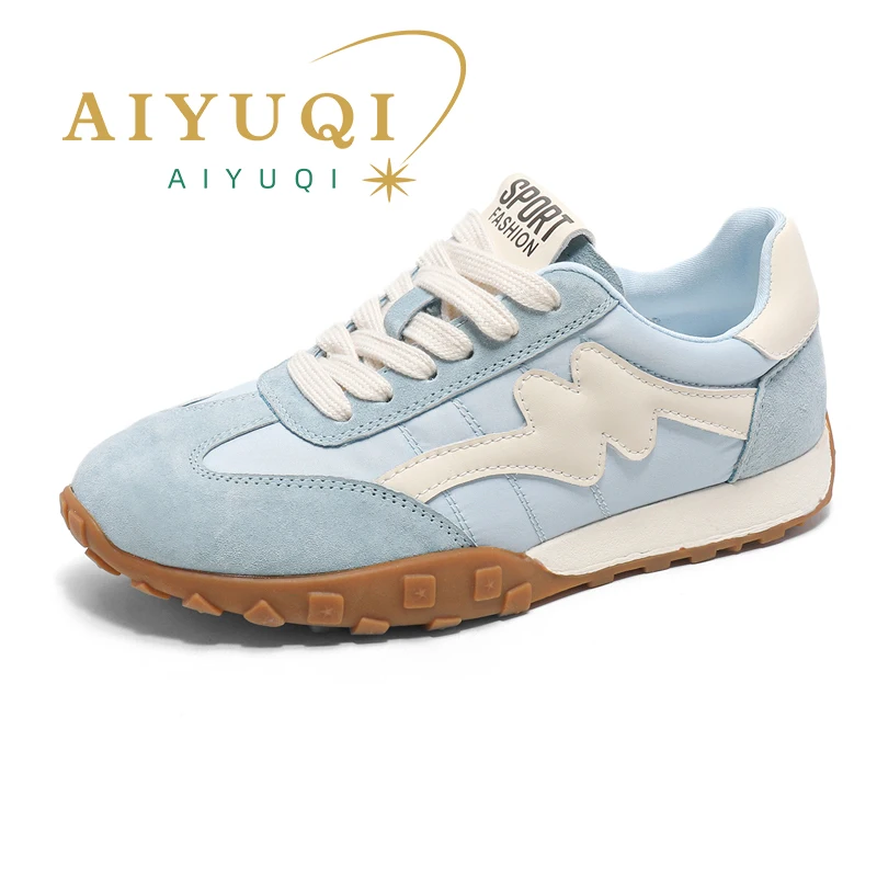 AIYUQI Sneakers Women 2024 Spring Genuine Leather Women Moral Training Shoes Flat Casual Shoes Women Forrest Gump Shoes Women