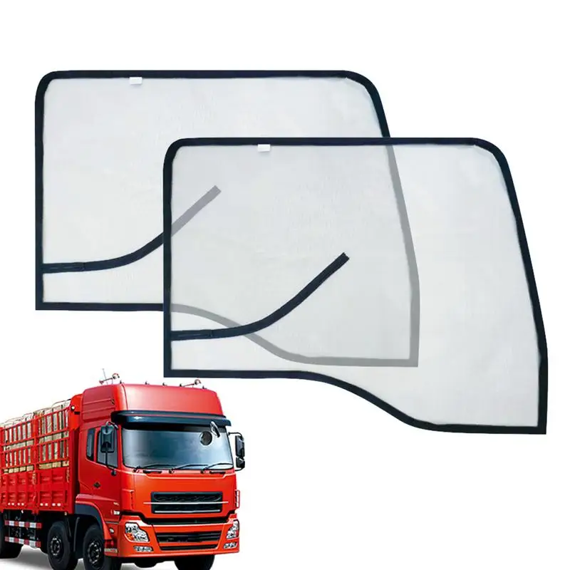 

2Pcs Side Window Sun Shade Magnet Curtains Anti Glare UV Block Sunshade For Front Back Window