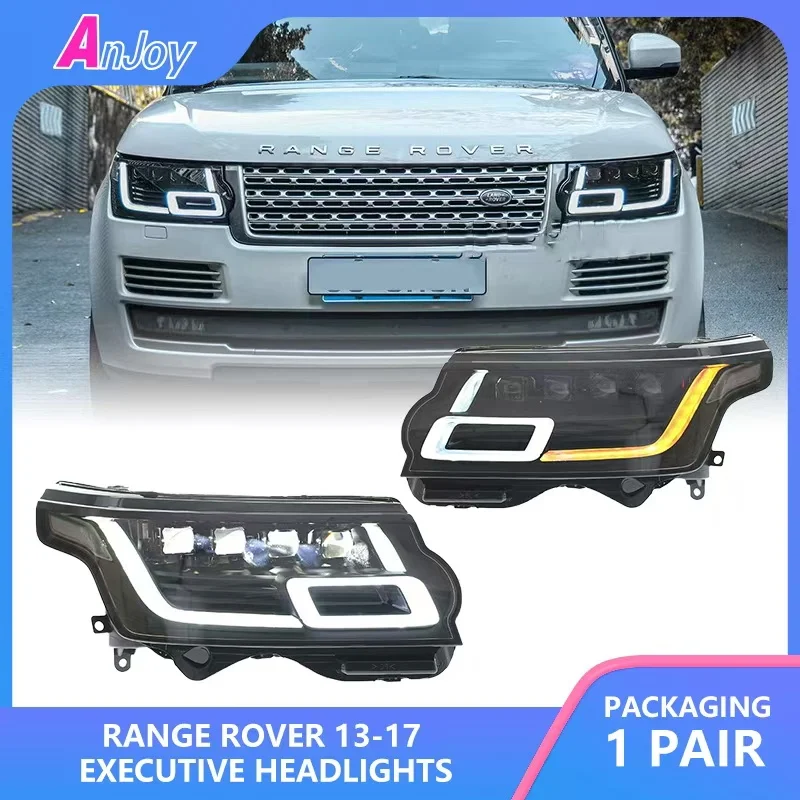 

Car Front Headlights For Land Rover Range Rover L405 2014-2017 Sport L494 Upgrade 2023 Styling LED Car Lamps Accessories