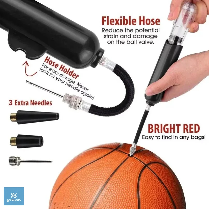 

Portable Hand Air Pump for Basketball, Soccer, Bicycle and Inflatables
