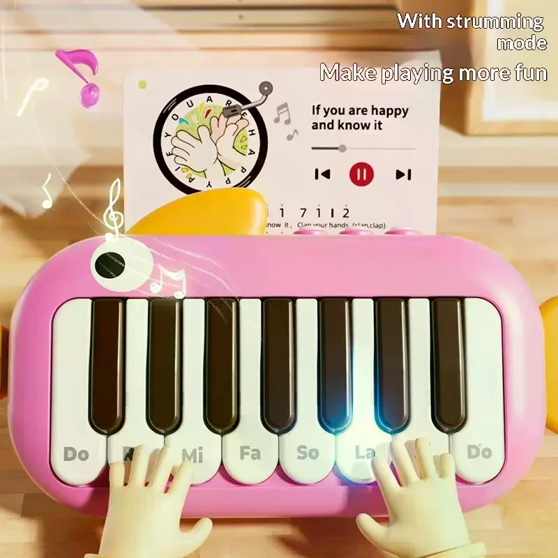 1 セット学習教育ゲームベビー楽器モンテッソーリ電子多機能音楽ピアノキーボードおもちゃ子供のため