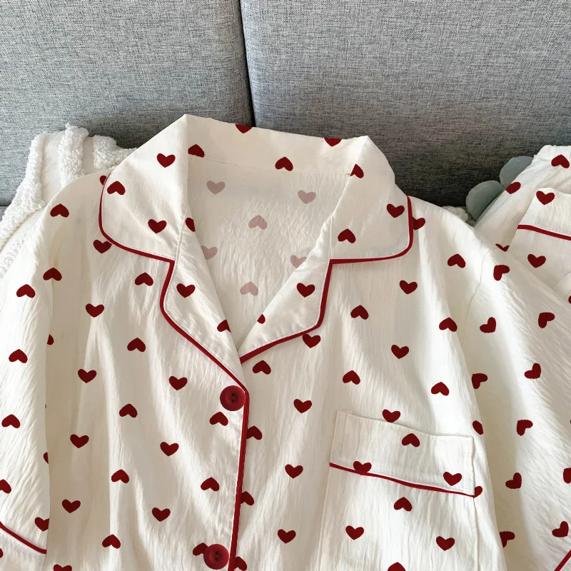 Ropa de mujer, nuevo modelo, pijamas de primavera, camisón femenino, traje, pijama, conjunto de tres piezas, ropa de casa, conjunto de ropa de dormir bonita