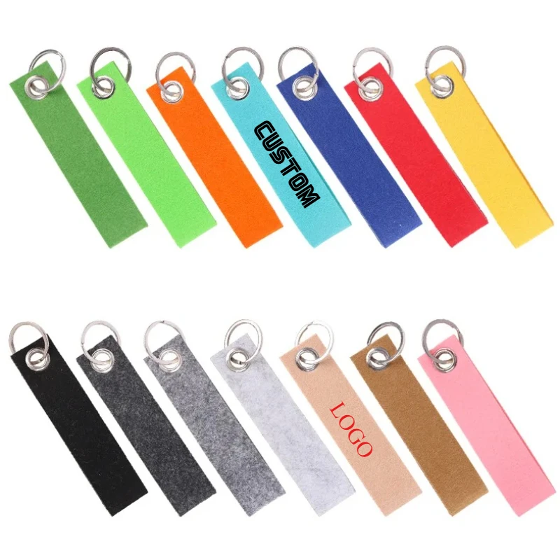 

DIY Custom Logo Aviation Felt Webbing Keychain Personalize Motorcycle Strap Key Chain Ring Print Name Number Airline Bag Keyring
