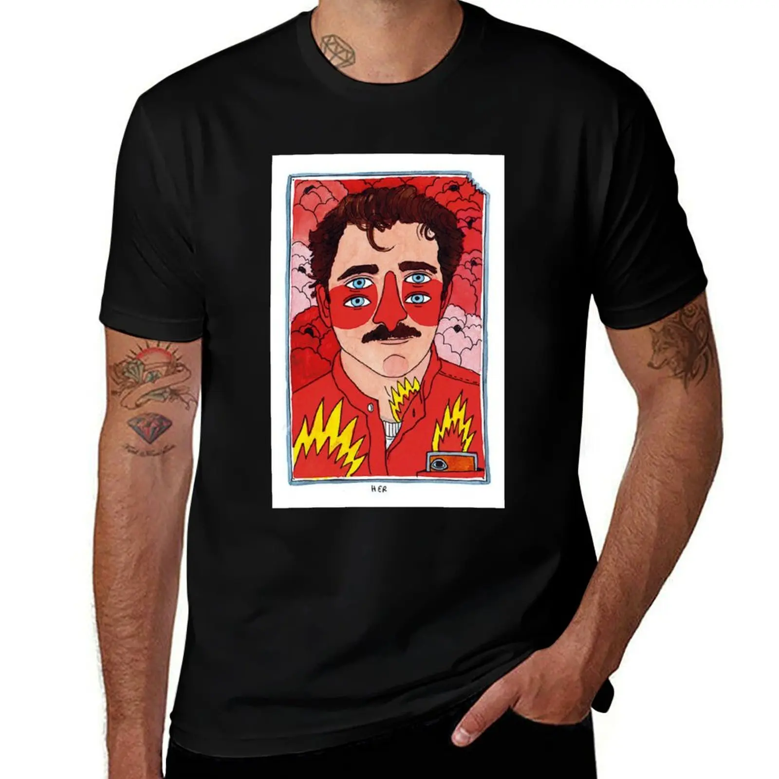 

Her Ricardo Cavolo T-Shirt cotton t shirt pack t shirts for man cotton soft