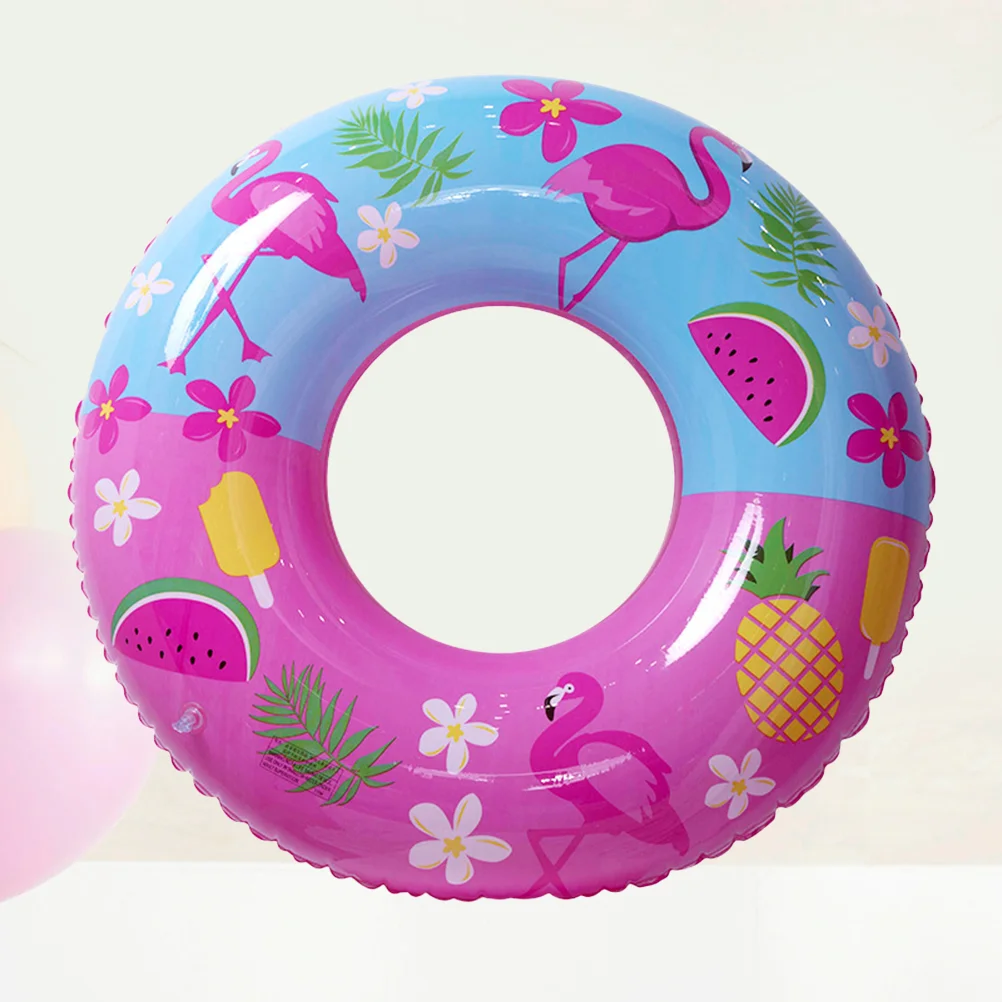 

1PC Flamingos Pattern Swim Ring Inflatable PVC Float Swim Ring Summer Swimming Pool Toy