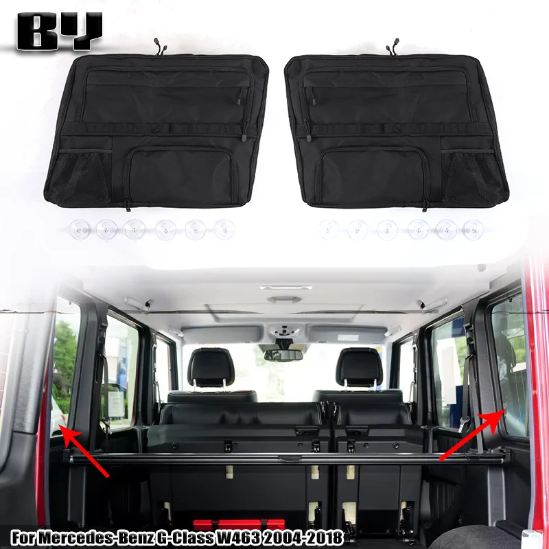 

For Mercedes-Benz G-Class W463 2004-2018 Car Trunk side window storage bag Multifunctional Tool Organizer Bag Car Accessories