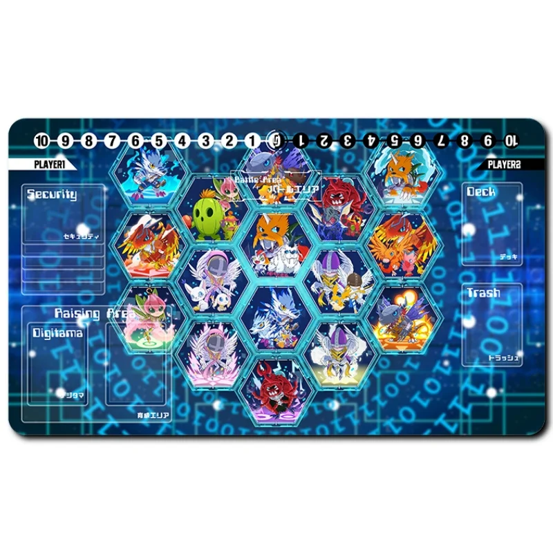 Digimon Adventure Card Pad Kanbara Takuya Bancho Leomon Dtcg Diy Rubber Action Toy Figures Anime Game Collection Battle Mat