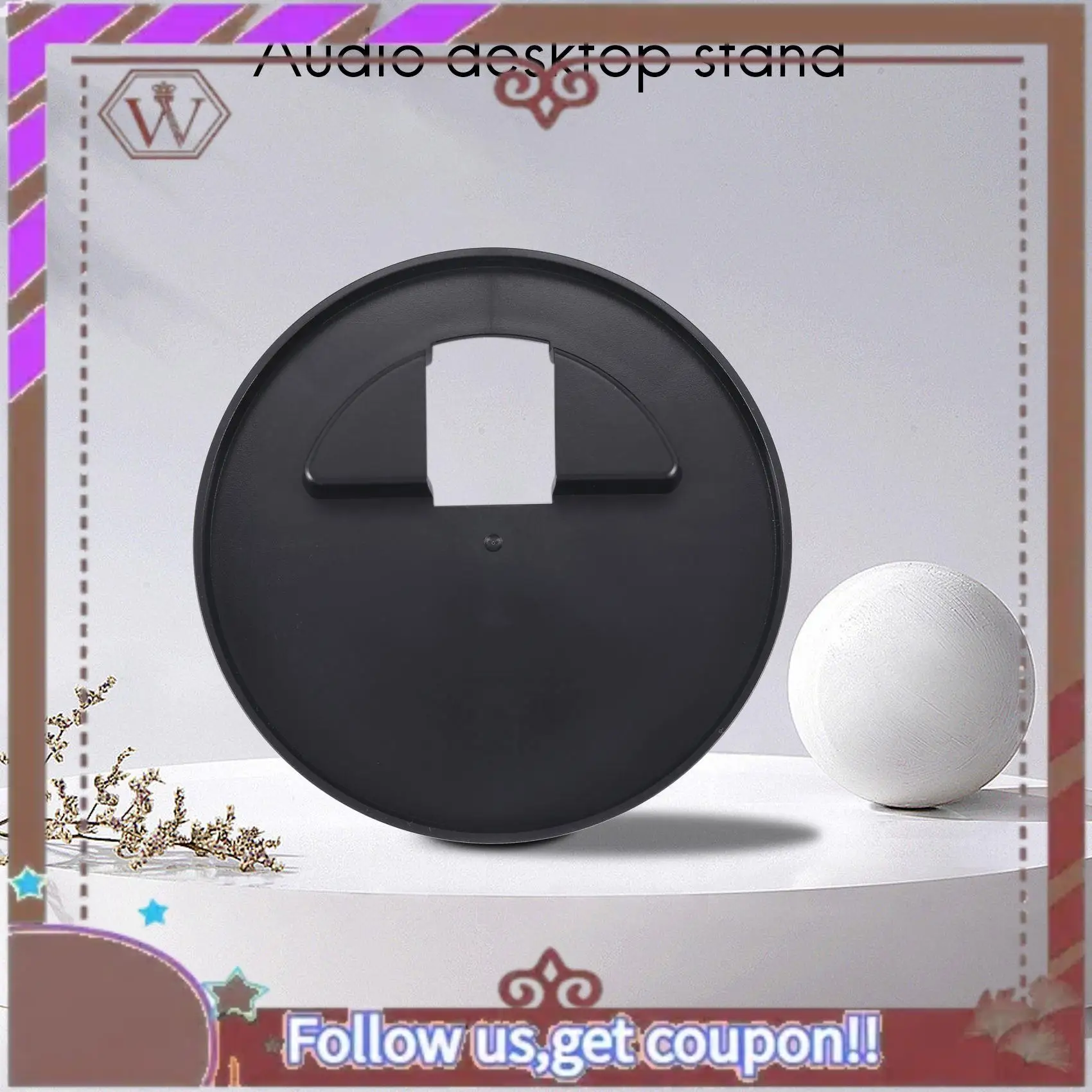 ABBG-For Amazon Echo Show 10 قاعدة قوس لكمة خالية من كابل الطاقة تخزين حامل لـ Echo Show 10