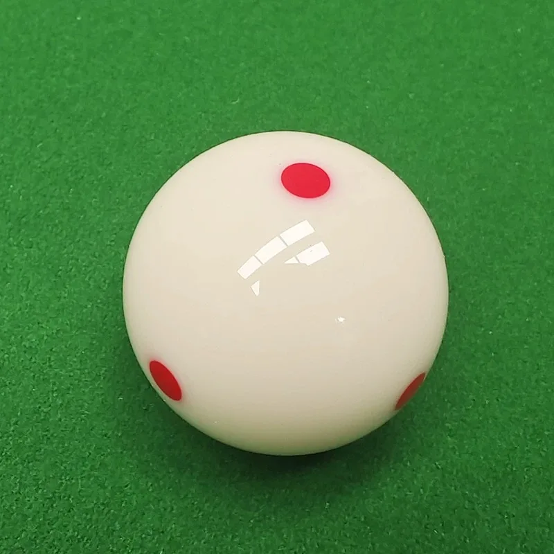 2.25'' Red Dot Cue Ball - Chinese Black 8 & 9-Ball Training Ball, Durable Phenolic Resin for Spin Control (Standard Pool Table F