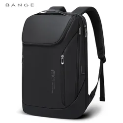 BANGE-Mochila Laptop Grande Capacidade, Mochila de Negócios Masculina, 15.6