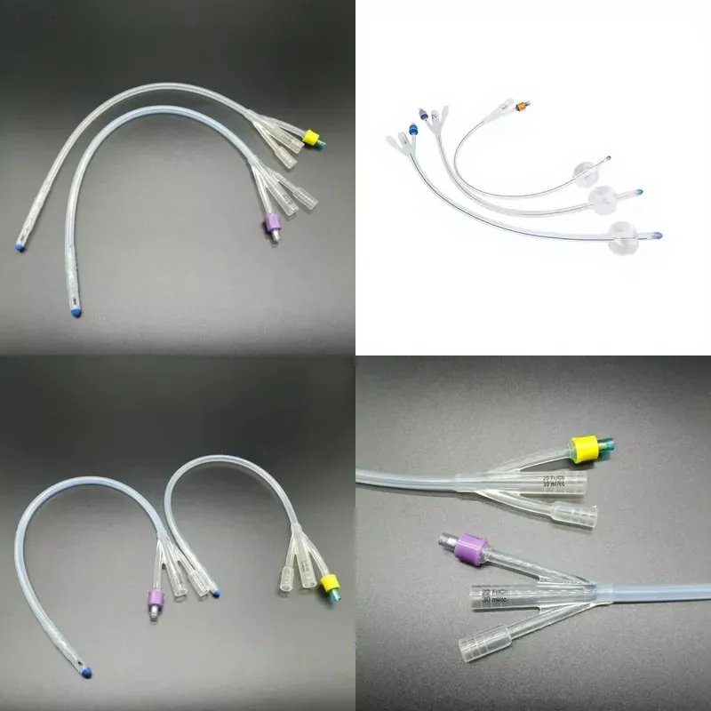 Three-lumen Silicone Balloon Catheter MK09-229 Disposable Sterile Type for Post-operation Bladder Irrigation Treatment