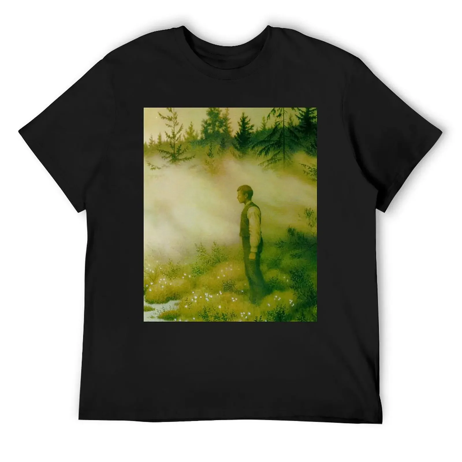 Huldra forsvant by Theodor Kittelsen T-Shirt anime clothes vintage t shirts mens t shirt