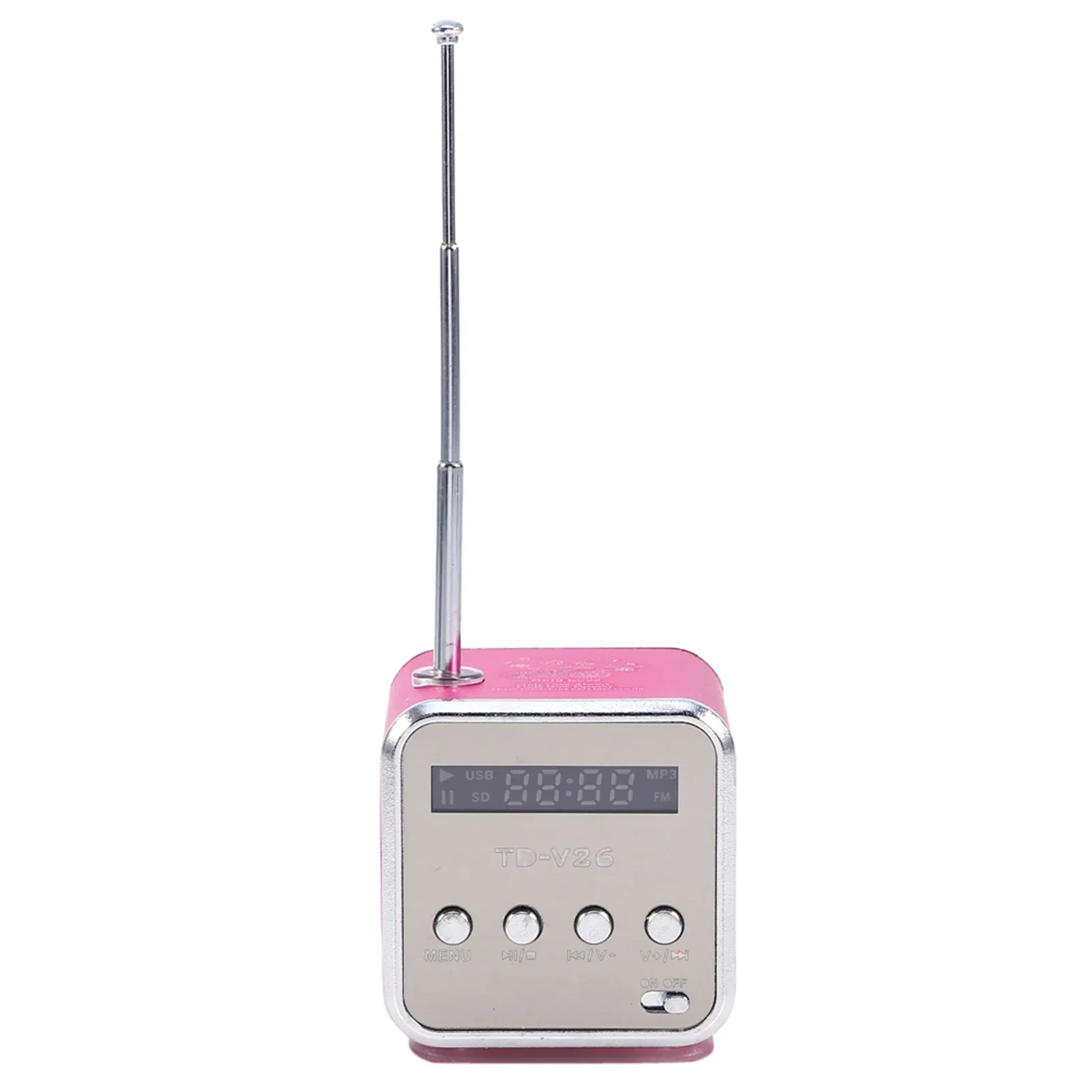 Mini Speaker Music Player Portable FM Radio PC Fashion Support TF Card and U Disk Rose