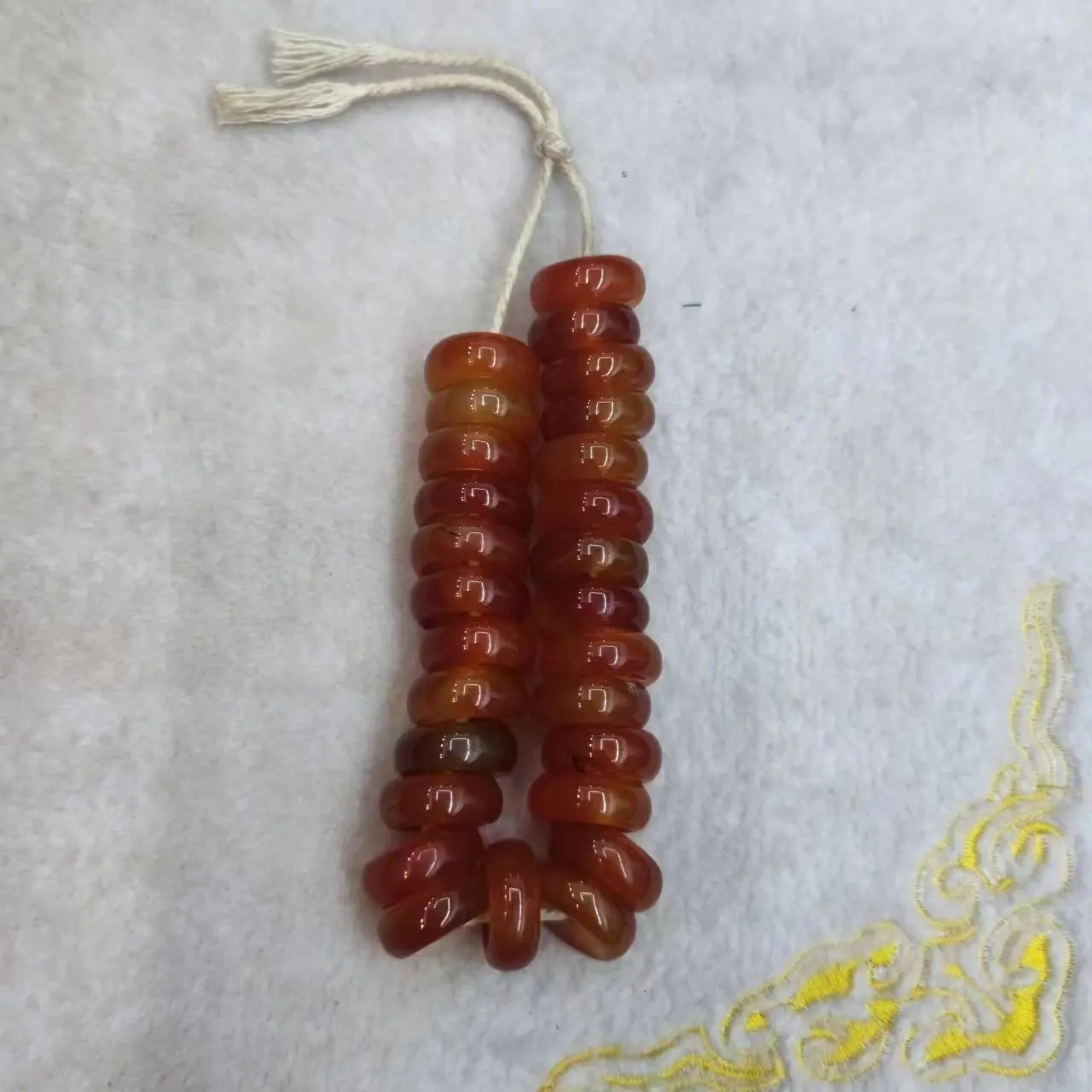 1pcs/lot natural red western zhou old agate bracelet Abacus beads Guzhu Vajra Buddha Beads Handmade rope Accessories jewelry