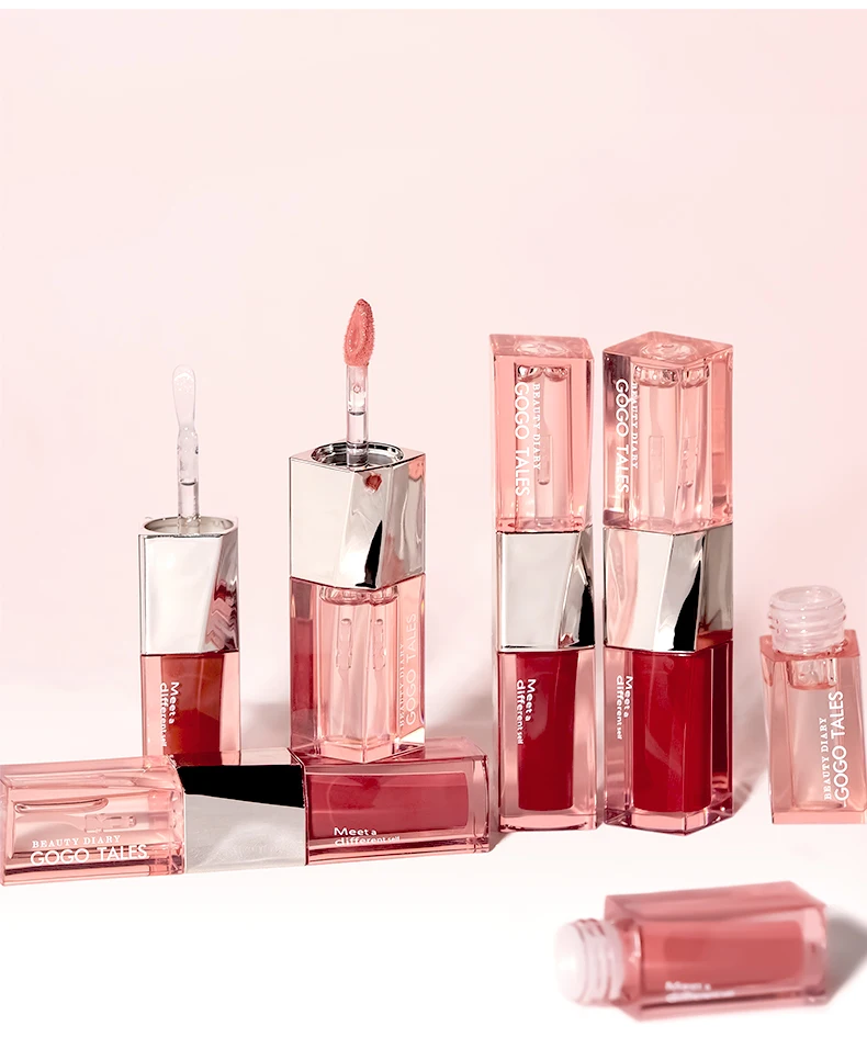 GOGOTALES 双頭リップグロス マットウォーターライト 長時間保湿リップグレーズ 防水 色褪せない