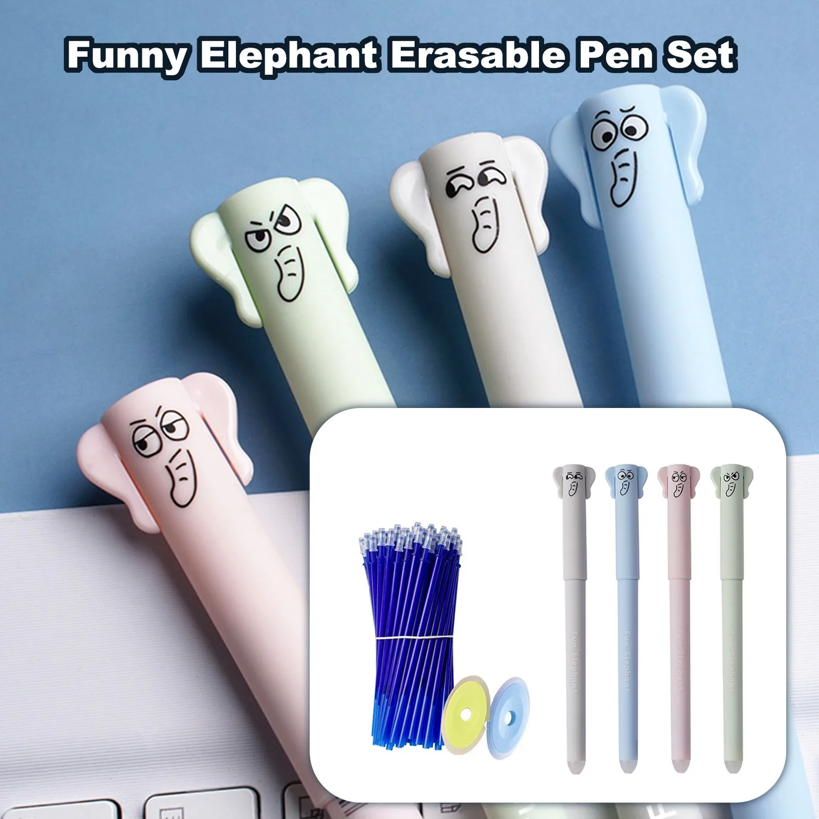 

4 шт., шариковые ручки с креативным животным узором, забавные тематические шариковые ручки для копирования, школьные и офисные канцелярские принадлежности, письменные принадлежности