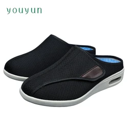 Spring/Autumn Anti slip Middle aged and Elderly Half Slippers Lightweight Comfortable men's Shoes Breathable Casual Mom Shoes