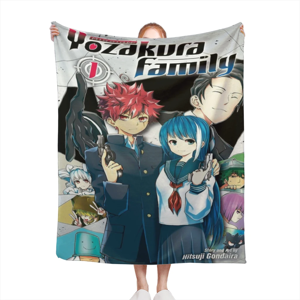 Mission: Yozakura Family Medium Blanket Fluffy Soft Bedroom Decor Sofa Blankets Comforter Home and Decoration