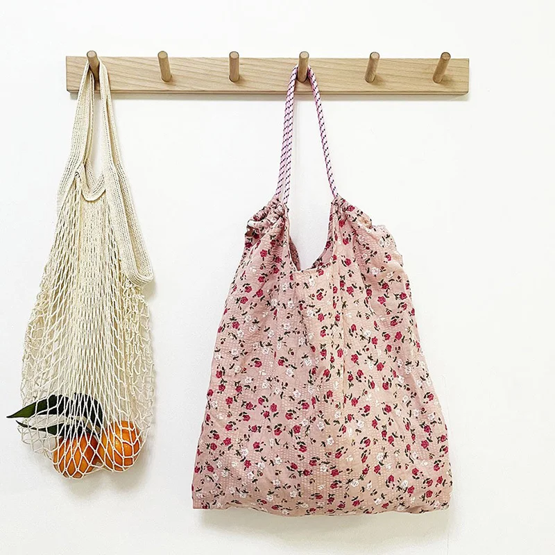 أكياس تسوق قابلة لإعادة الاستخدام للنساء حقيبة تسوق قابلة للطي حقيبة بقالة صديقة للبيئة قابلة لإعادة الاستخدام قابلة للطي حقائب يد كبيرة أكياس تخزين
