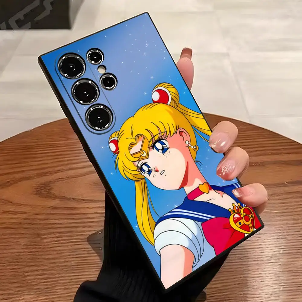 Anime S-Sailors M-Moons Phone Case For Samsung S26 S25 Edge S24 S23 S22 S21 S20 Ultra Plus Fe Galaxy A54 A53 A34 A25 A16 Cover
