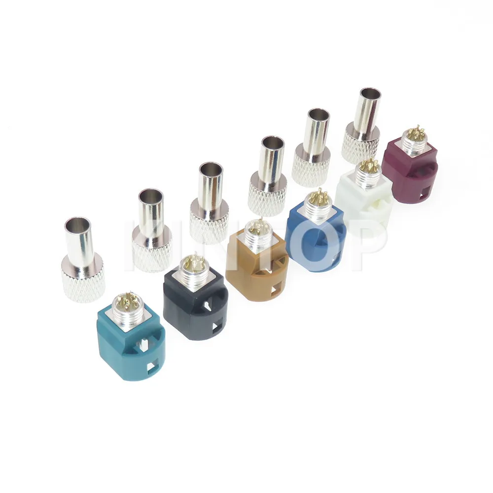 

1 Set LVDS 4 Pins AC Assembly Camera Plug Automotive Audio Socket Universal Car Fakra Connector