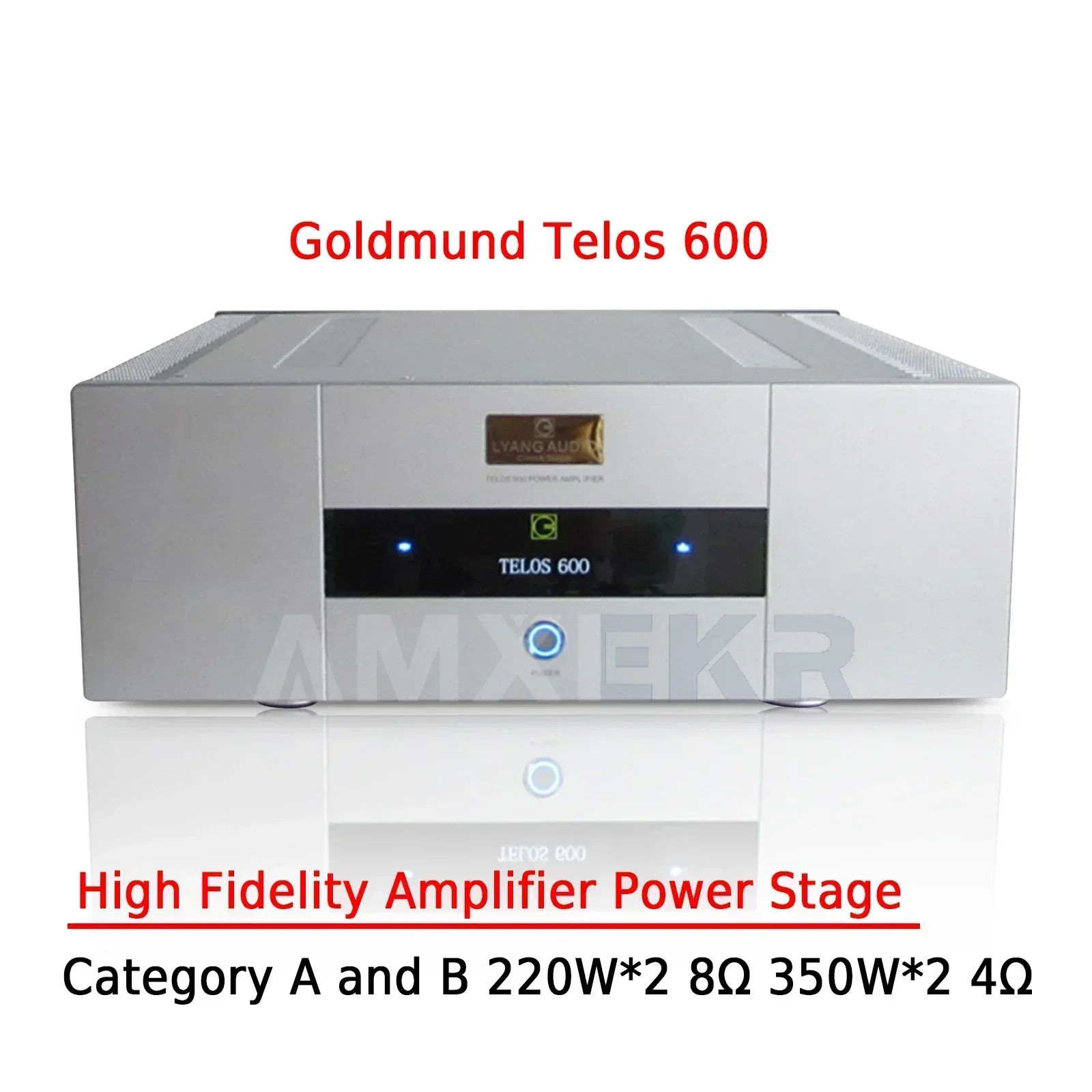 AMXEKR Goldmund Telos 600 czysty wzmacniacz mocy gorączka Hifi 350 W * 2 klasy A i B wysokiej jakości wzmacniacz mocy