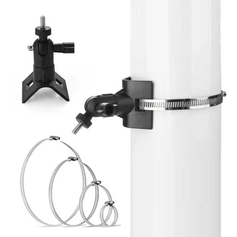 Camera Mount Pipe Mounting Bracket Adjustable Camera Mount Holder Pole Mount for Ring Stick Up Cam/Spotlight Cam/EufyCam 2C