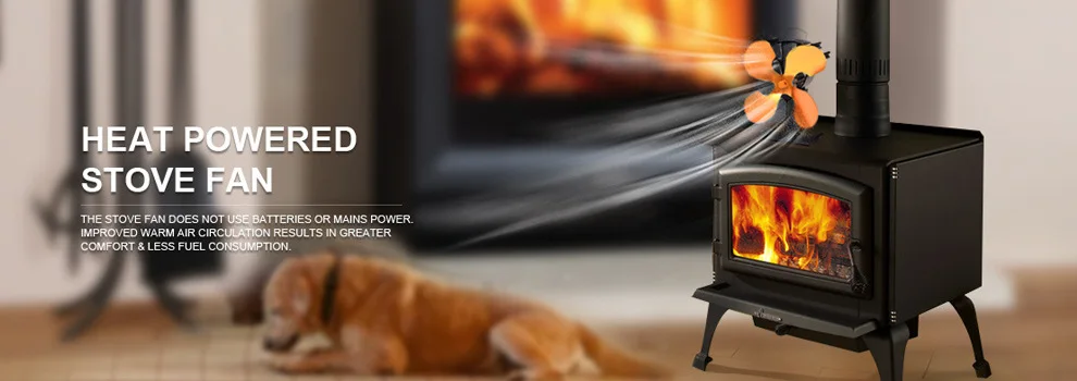 8 Heat Powered Stove Fan Aluminum Alloy For Wood Burning Fireplace Portable Silent Air Circulation Heater Home Improvement
