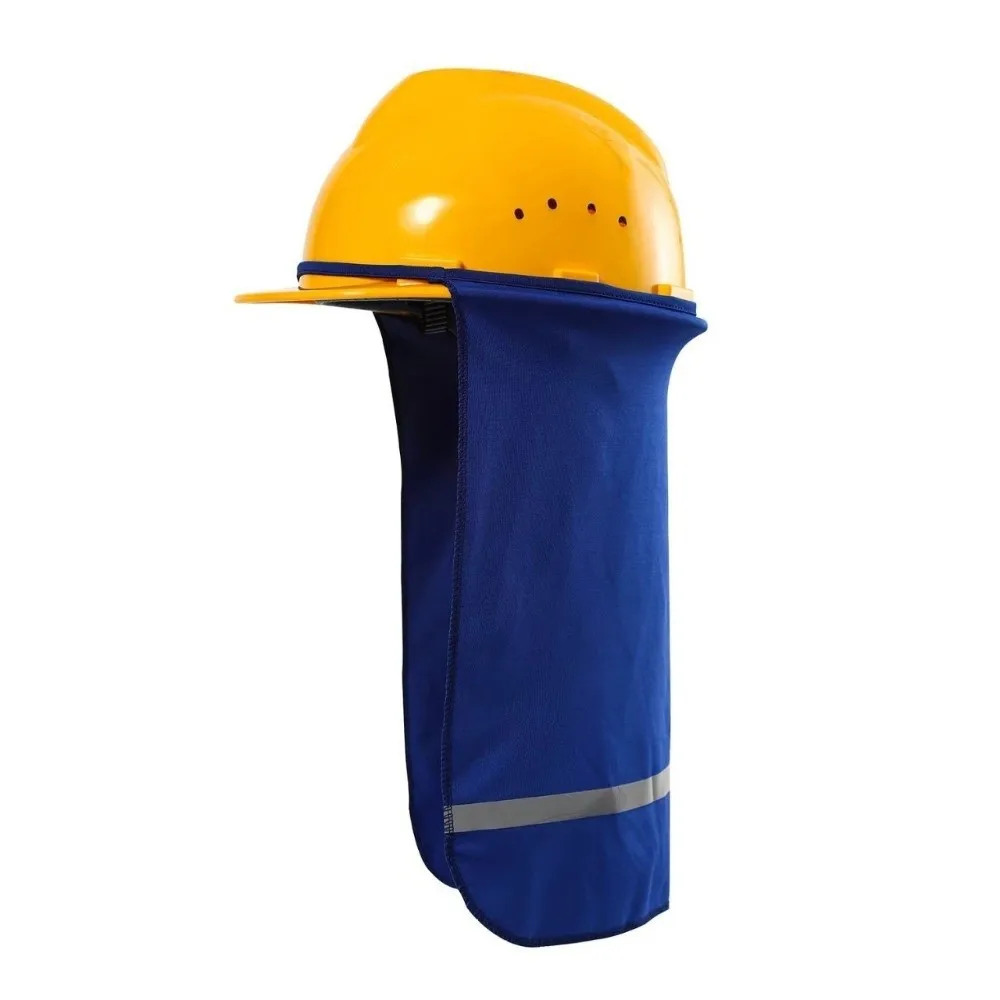 With Reflective Stripe Safety Hat Cap Visor Breathable Summer Sunshade Hard Hat Sun Shade Sun-proof Neck Shield