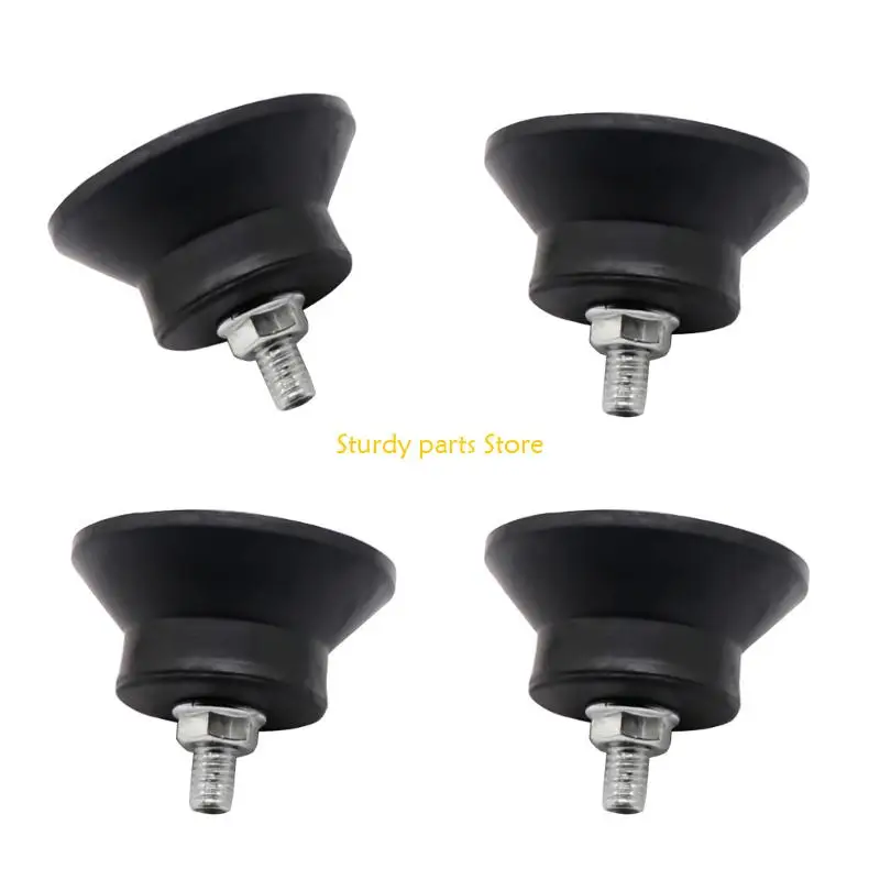 97QC 4Pcs Nonslip Rubber Shock Pad Cushion Air Compressor Rubber Foot Pad AntiVibration Rubber Landing Mat Easy to Install
