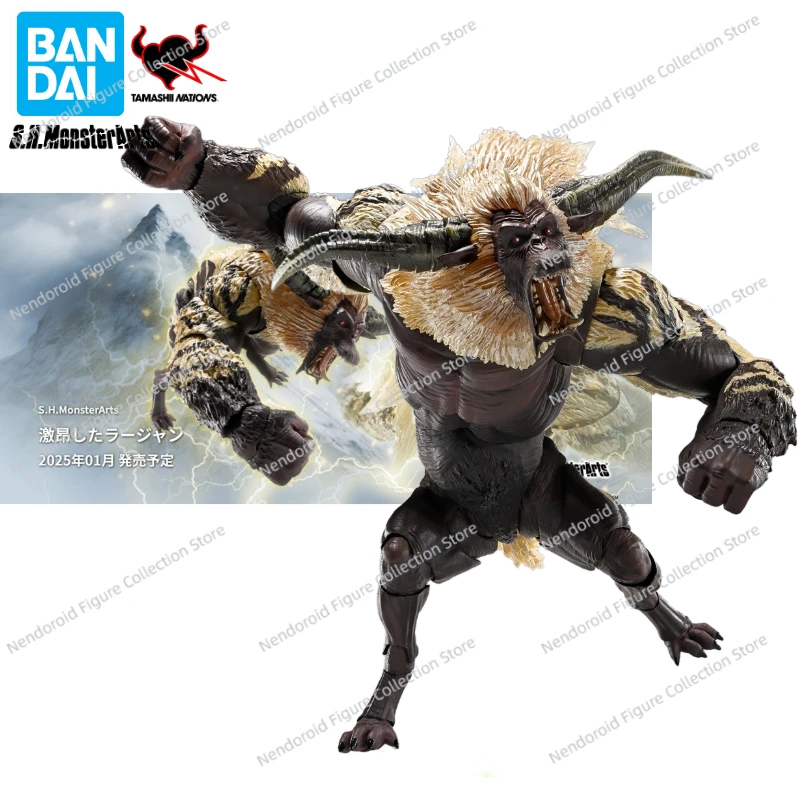 

100% Original Bandai S.H.Monsterarts SHM Furious Rajang Monster Hunter Anime Action Figure Toy Doll Gift Model Collection