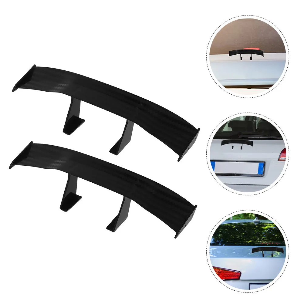 

2 шт. универсальных мини-спойлеров для задней части автомобиля, маленький спойлер-крыло, не требует сверления, простая установка, спортивное украшение экстерьера автомобиля