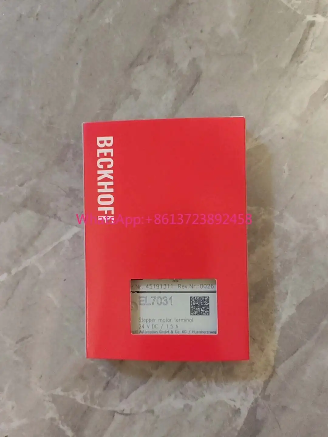 

Beckhoff module EL7031 can be invoiced