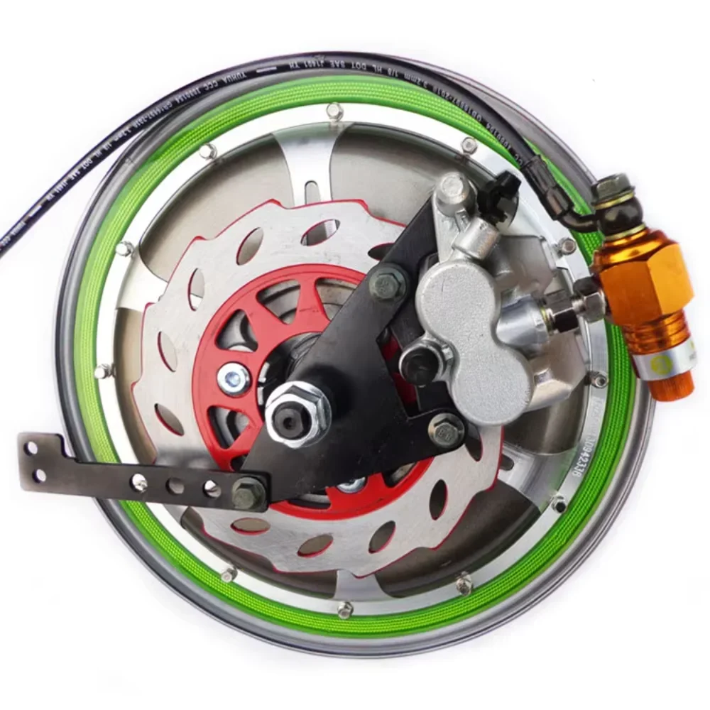 

1set for Mount Electric Vehicle Drum Brake Disc Modified 110 Double Pump To Increase Conversion ABS Disc Brakes Fitted [Left]